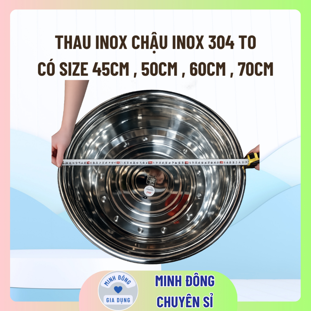 Thau inox - Giá Tốt, Miễn Phí Vận Chuyển, Đủ Loại | Shopee Việt Nam