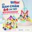 Bộ Xếp Hình Nam Châm 64 Chi Tiết ToysLit Lắp Ghép Sáng Tạo Thông Minh Cho Bé Phát Triển Tư Duy