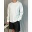 Áo Thun Nam Tay Dài Cotton Form Oversize Màu Xám Trắng Basic Phong Cách Thanh Lịch Long Tee MODMEN