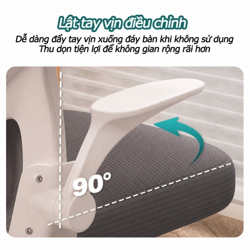Ghế văn phòng công thái học Tựa lưng lưới thoáng khí Giảm đau lưng và Tựa đầu điều chỉnh được | BigBuy360 - bigbuy360.vn