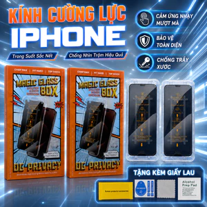 Kính Cường Lực Khung Dán IPhone Cao Cấp HD, Chống Nhìn Trộm, Chống Trầy Xước, Cảm Ứng Mượt, Dễ Dán, Cho iPhone X-17prm
