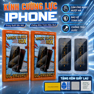 Kính Cường Lực Khung Dán IPhone Cao Cấp HD, Chống Nhìn Trộm, Chống Trầy Xước, Cảm Ứng Mượt, Dễ Dán, Cho iPhone X-17prm