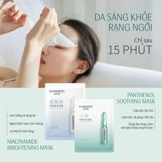 Mặt nạ dưỡng sáng da CHANDO Niacinamide B5 33ml x Skinstory Việt Nam, hỗ trợ dưỡng ẩm, mềm mượt