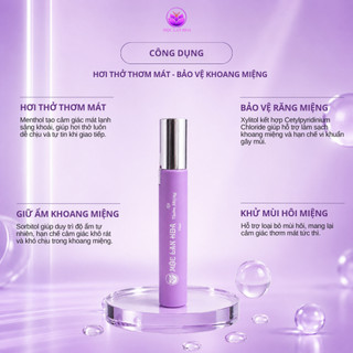 XỊT THƠM MIỆNG MỘC LAN HOA - Hương Đào Thơm Mát, Hỗ Trợ Khử Mùi