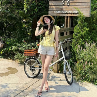 Áo ren tay hến cổ V chất thô boill xẻ ngực xinh xắn LAVIAN A154