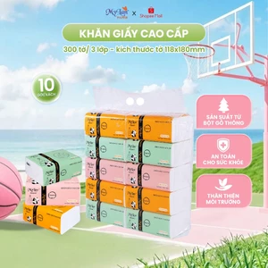 Khăn Giấy Rút 3 Lớp MyLan Gấu Trúc Cao Cấp 100 Tờ/Gói (Lốc)
