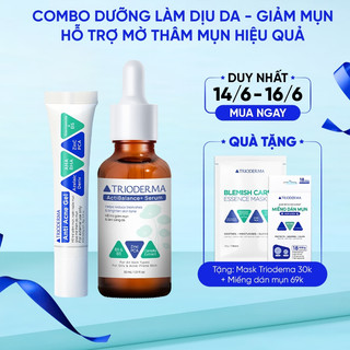 Combo Serum & Gel mụn chăm sóc giảm mụn Trioderma ActiBalance+ Serum 30ml & Anti Acne Gel 15g