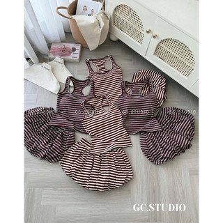 PHẠM THUỲ SHOP: SET ÁO BA LỖ CÓ MÚT NGỰC MIX QUẦN CHÂN BÍ GIẢ VÁY ẢNH THẬT