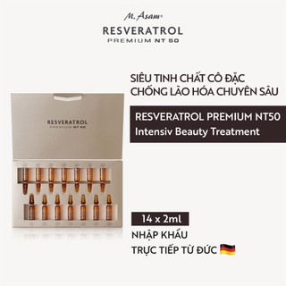 Siêu tinh chất cô đặc chống lão hóa chuyên sâu M.Asam RESVERATROL PREMIUM NT50 Intensive Beauty Treatment 14x2ml