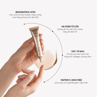 Kem dưỡng cải thiện nếp nhăn vùng mắt M.Asam RESVERATROL PREMIUM NT50 Perfecting Eye Cream 15ml