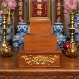 Đôn Gỗ 3 Tầng Bày Bánh Kẹo, Nước Cúng – Kệ Gỗ Trang Trí Bàn Thờ Tiện Lợi