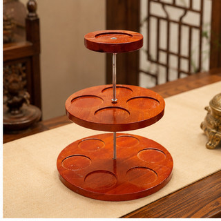 Tháp Gỗ 3 Tầng Gỗ Tự Nhiên Trưng Bày Bia, Nước Ngọt – Kệ Đồ Cúng Bàn Thờ Tiện Lợi Ngày Rằm, Lễ Tết