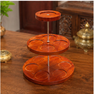 Tháp Gỗ 3 Tầng Gỗ Tự Nhiên Trưng Bày Bia, Nước Ngọt – Kệ Đồ Cúng Bàn Thờ Tiện Lợi Ngày Rằm, Lễ Tết
