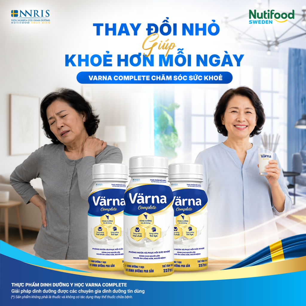 Sữa Bột Pha Sẵn Varna Complete (Thùng 24 Chai 237ml) - Hỗ Trợ Cải Thiện Xương Khớp - Phục Hồi Nhanh