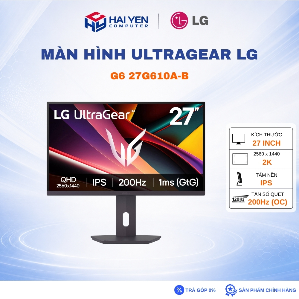 Màn Hình LG UltraGear G6 27G610A-B 27 inch - IPS - 2K - 200Hz - 1ms - Hdmi - DP