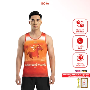 Áo thể thao chạy bộ Goya Singlet Power Horse 2026 Bính Ngọ, thoáng mát, siêu nhẹ, nhanh khô