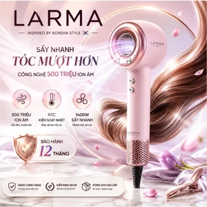 Máy sấy tóc ion âm Larma Air - Sấy khô siêu tốc 3 phút, 200 triệu ion giúp tóc mềm mượt giảm xơ rối