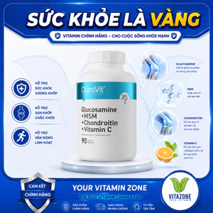 Viên Uống Sụn Khớp hỗ trợ xương khớp Ostrovit Glucosamine + MSM + Chondroitin 90 Viên