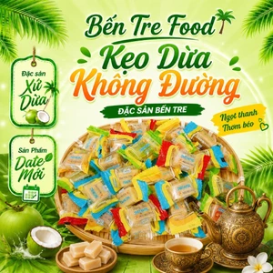 Kẹo dừa sáp không đường Bến Tre 1kg