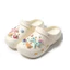 Dép sục nữ trendy mũi tròn kín phối sticker kitty đế 3.5 cm nhựa eva DÉP SỤC