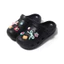 Dép sục nữ trendy mũi tròn kín phối sticker kitty đế 3.5 cm nhựa eva DÉP SỤC