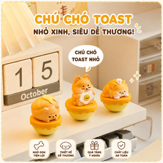 Túi Mù Bean Mini Cún Bánh Mì Lật Đật Blind Box Figure Mini Siêu Cute Đồ Chơi Sưu Tầm 8+1 Phiên Bản Bí Mật