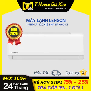 Máy Lạnh Lenson 2026 1.5HP LF-12CX1 | 1HP LF-09CX1 Làm Lạnh Nhanh Bền Bỉ BH 24Tháng