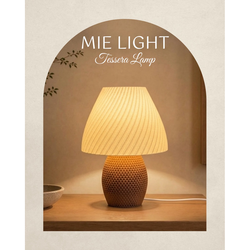 Đèn Ngủ Decor In 3D MIE LIGHT TESSERA LAMP | Bóng LED E27, Ánh Sáng Vàng Ấm, Có Dimmer Điều Chỉnh Độ Sáng