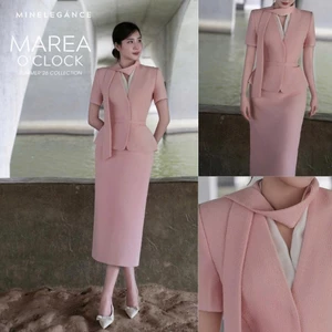 MINELEGÁNCE - SÉT VEST CỔ KHĂN LIỀN THANH LỊCH, SANG TRỌNG - MIN278
