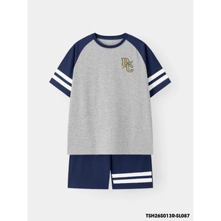 Bộ Đồ Bé Trai WooKids TSH26S013R 9-14 Tuổi | 60% Cotton 40% Polyester | Năng Động Thể Thao