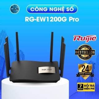 Bộ Phát Wifi RUIJIE RG-EW1200G PRO Băng Tần Kép, 6 Anten, Hỗ trợ Mesh - BẢO HÀNH CHÍNH HÃNG 2 NĂM