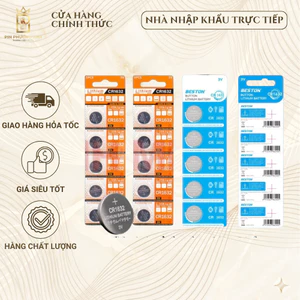 Vỉ 5 Pin Cúc áo CR1632 CR2032 3V pin chất lượng giá rẻ cho Cảm biến Áp xuất lốp Smartkey thiết bị y tế