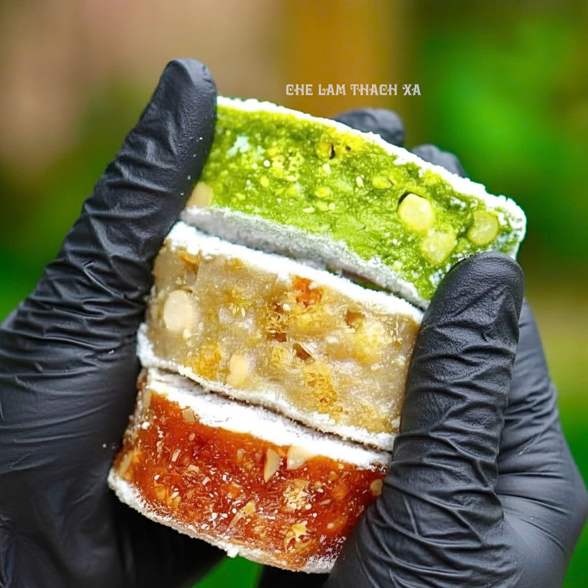 Combo 6 hộp Bánh kẹo Chè lam Thạch Xá Thạch Thất 450g- KHÔNG ĐƯỜNG - Ít ngọt - Không chất bảo quản - Đảm bảo VSATTP