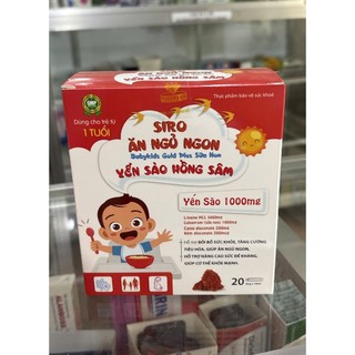 Siro Ăn Ngon trẻ em - Dành cho trẻ biếng ăn, tiêu hóa kém, suy nhược, gầy yếu mệt mỏi (Hộp 20 ống)
