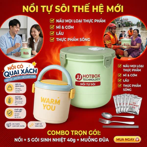 Nồi tự sôi inox 304 +5 gói tự sôi 40g(dung tích 1000ml)sinh viên ,văn phòng ,dự phòng thiên tai bão lũ