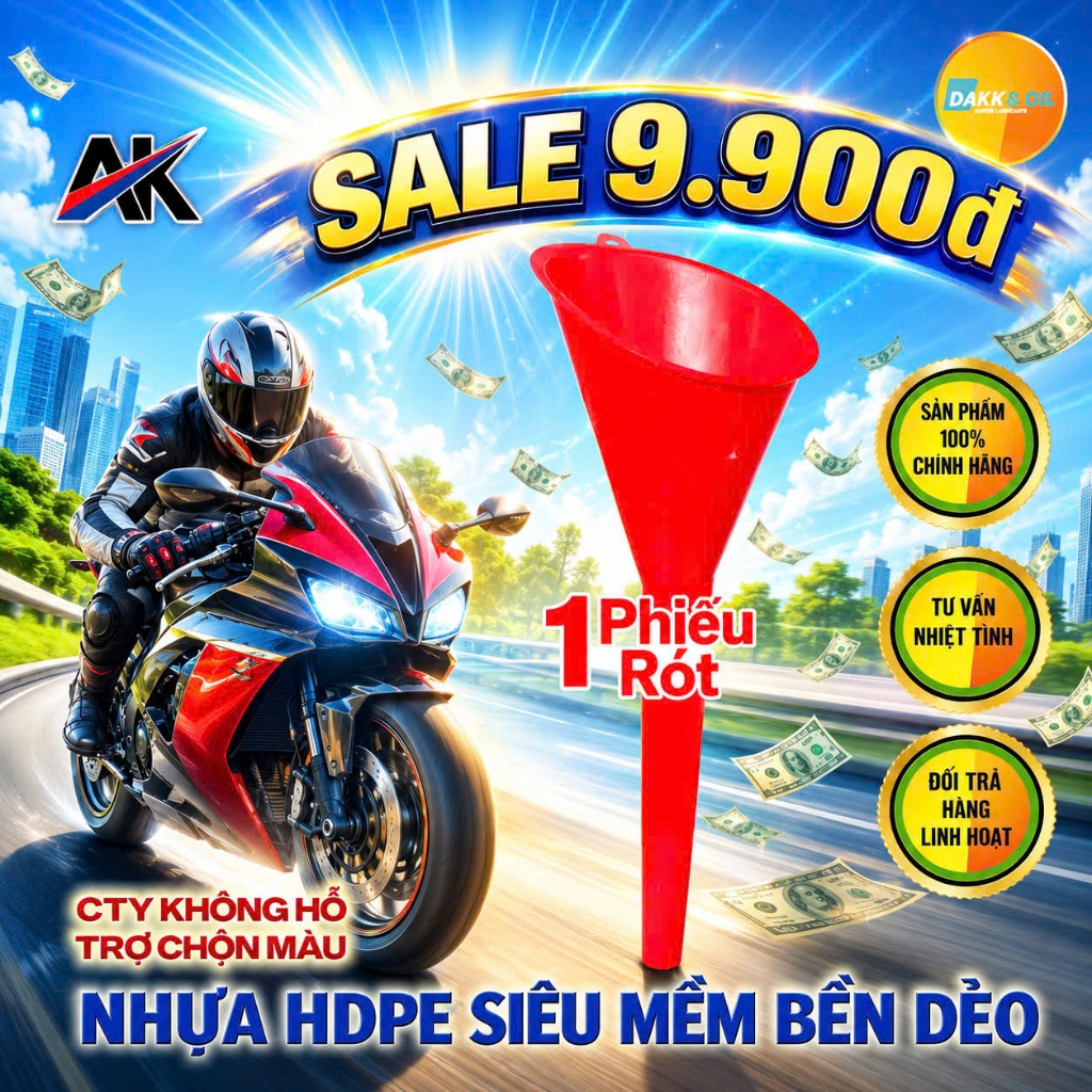 PHỄU RÓT NHỰA HDPE SIÊU MỀM BỀN DẺO