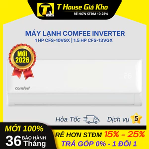 Máy Lạnh Comfee Inverter 2026 1.5 HP CFS-13VGX | 1 HP CFS-10VGX BH 36 Tháng