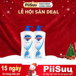 Combo 2 Sữa Tắm SAFEGUARD loại bỏ 99.9% Vi Khuẩn & Dịu Nhẹ Cho Da Trắng Tinh Khiết 720ml /chai - Thái Lan