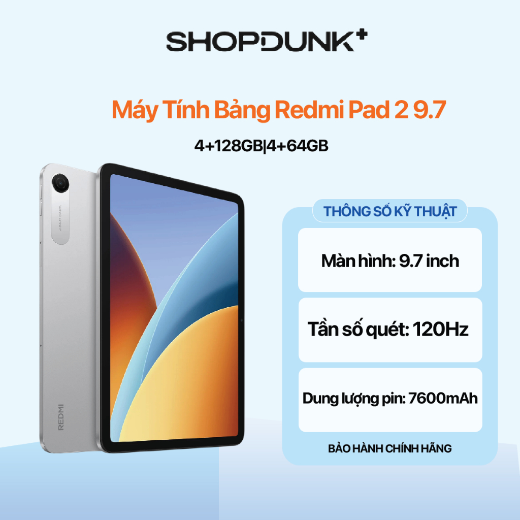 Máy Tính Bảng Redmi Pad 2 9.7 (4+128|4+64) Chính Hãng | Bảo Hành 18 Tháng
