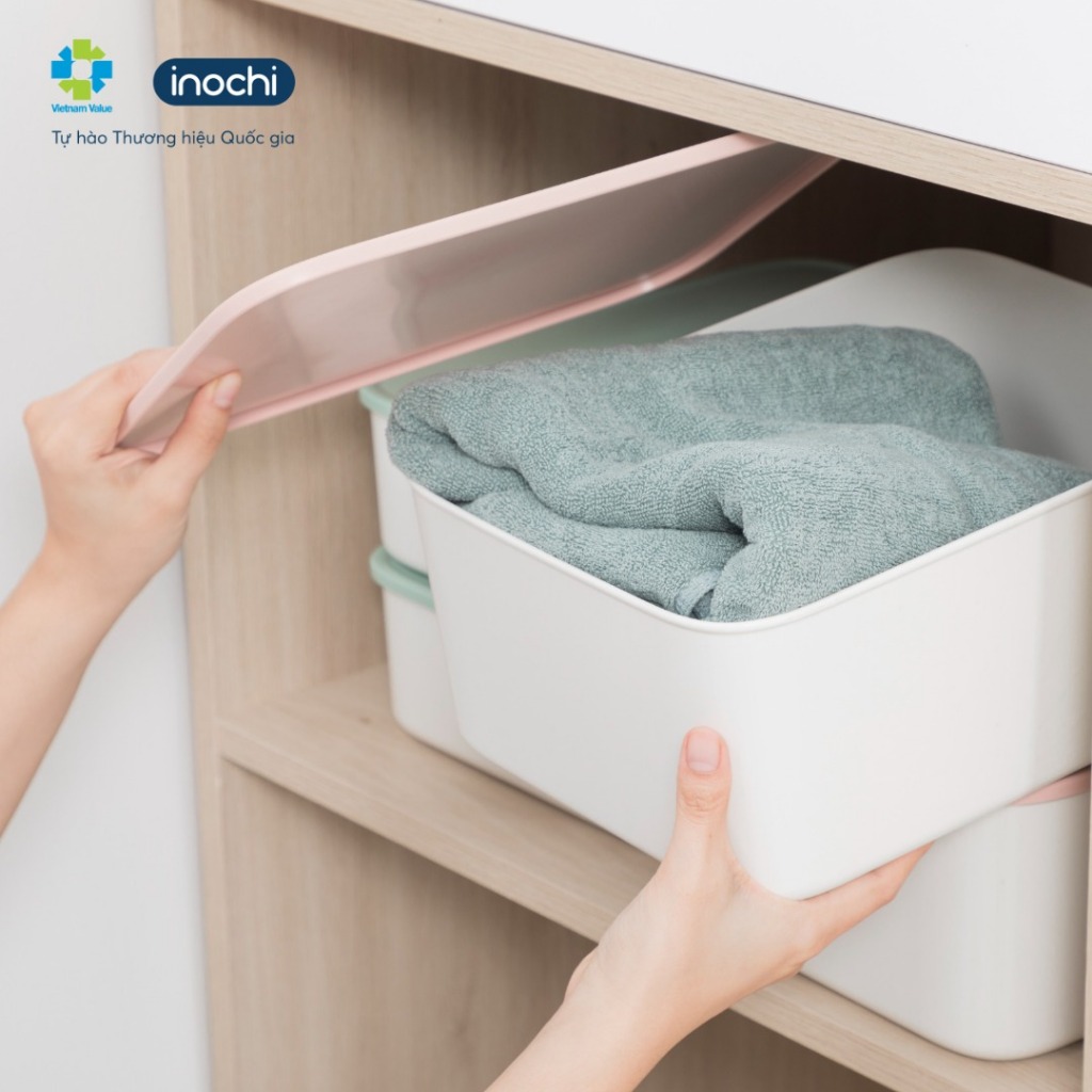 Hộp lưu trữ Có Nắp Đa năng SANO INOCHI, bằng nhựa nguyên sinh, cao cấp, an toàn