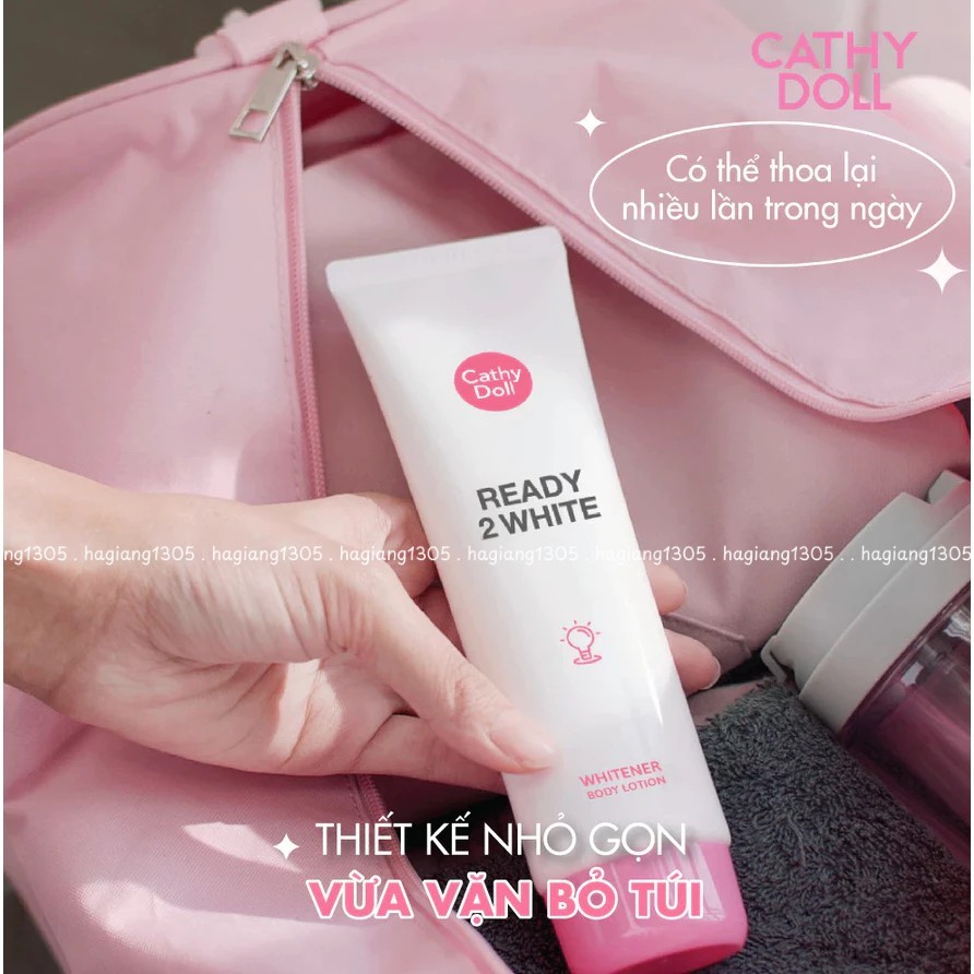 Sữa Dưỡng Thể Sáng Da Cathy Doll Ready 2 White Whitener Body Lotion, Kem Makeup Body nâng tone | BigBuy360 - bigbuy360.vn