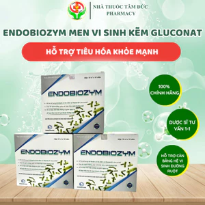 Endobiozym Men Vi Sinh Kẽm Gluconat Nhập Khẩu Pháp, Hỗ Trợ Cân Bằng Hệ Vi Sinh Đường Ruột, Hộp 10 Vỉ
