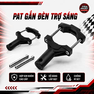 Pát Gắn Đèn Trợ Sáng Xe Máy Xe Điện Cao Cấp, Giá Đỡ Đèn LED Chắc Chắn Chống Rung
