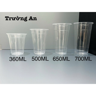 COMBO LY NHỰA PP 50 CÁI 360/500/650/700ML CÓ KÈM NẮP