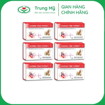 ✔️️️ Combo 6 hộp 30 viên Vương Tâm Thống giúp bổ tim mạch, dùng cho người bị tim mạch vành, hẹp hở van tim, suy