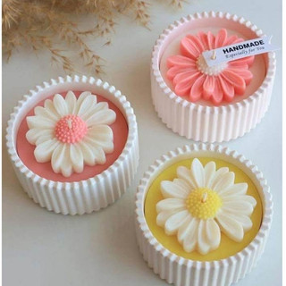 Khuôn Silicon Làm Nến TATAMI Hình Hoa Cúc Đổ Nến Thơm Decor DIY Handmade Chi Tiết Sắc Nét Dễ Tháo