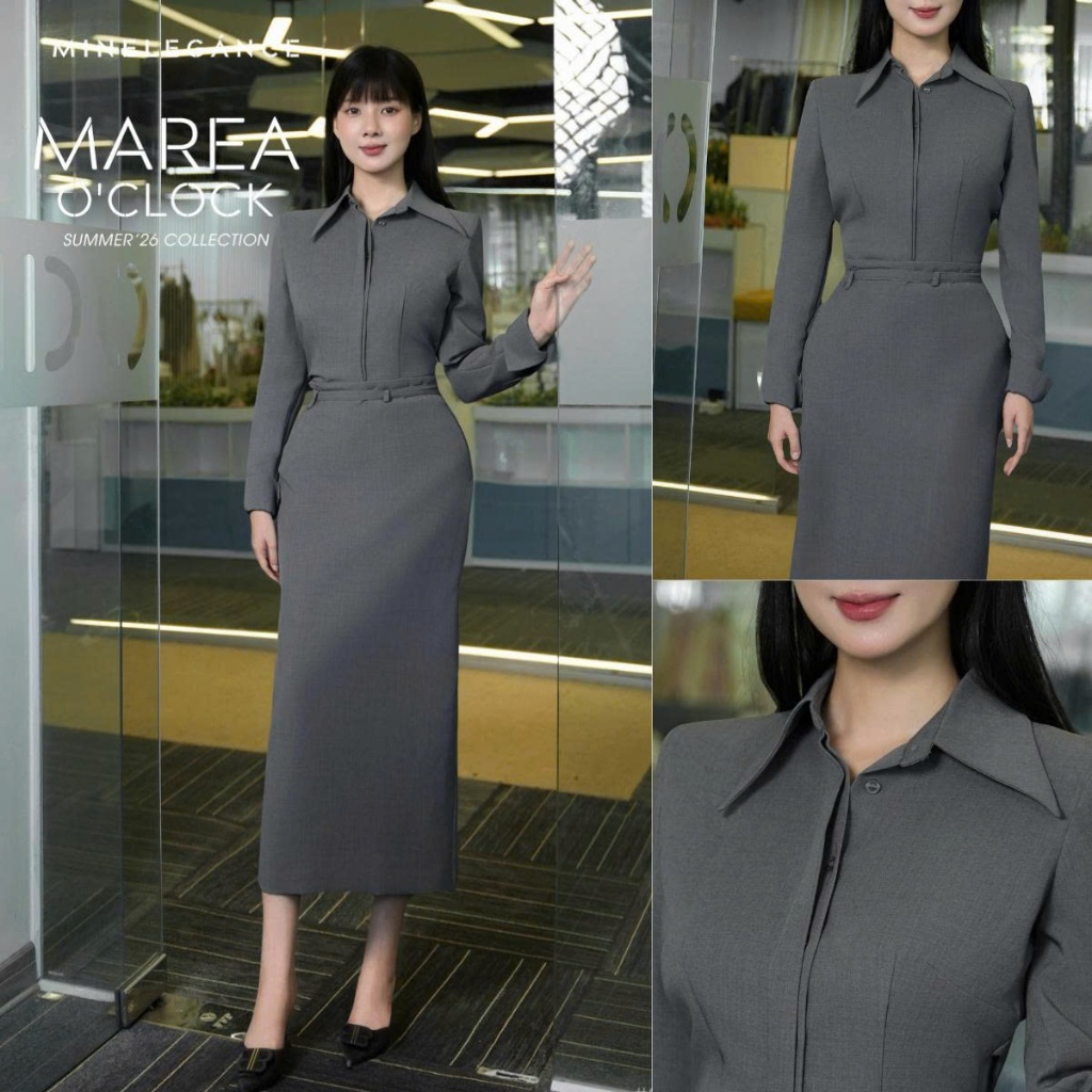 MINELEGÁNCE | SET ÁO SƠ MI & CHÂN VÁY BÚT CHÌ THANH LỊCH, SANG TRỌNG - MIN03