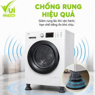 Chân Đỡ Chống Rung Máy Giặt, Tủ Lạnh GD215 - Bộ 4 Chân Đỡ Chống Ẩm Ướt Bàn Ghế, Máy Giặt GD216