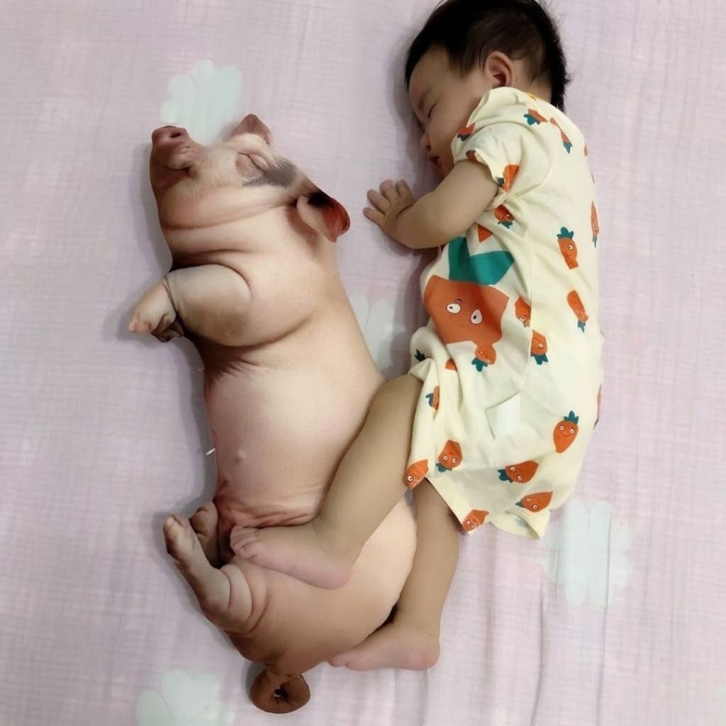 Gối Ôm Hình Heo 3D Siêu Thực Y Như Thật, Gấu Bông Con Lợn Ngủ Độc Lạ Quà Tặng Vui Vẻ Cho Bạn Bè,Người Thân