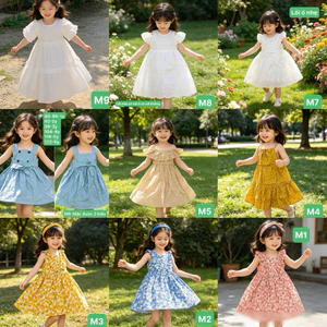 Váy Bé Gái Mùa Hè Nhiều Mẫu Xinh Mina Size 1-11 Tuổi (8-36kg) Dễ Thương, Thoáng Mát, Mẫu Mới